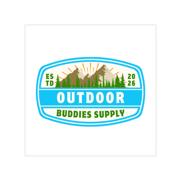 Transparent Outdoor Stickers, Square, 1pc