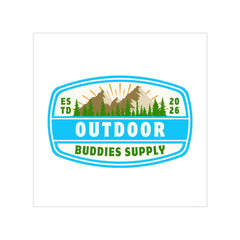 Transparent Outdoor Stickers, Square, 1pc