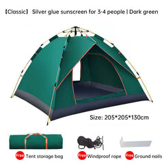 Quick Deploy 4 Person Outdoor Camping Family Tent