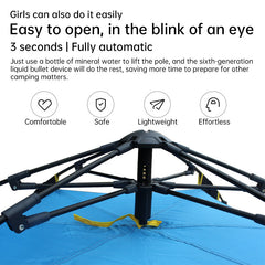 Quick Deploy 4 Person Outdoor Camping Family Tent
