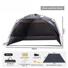 One Touch UV Resistant 4 Person Outdoor Camping Tent