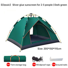 Quick Deploy 4 Person Outdoor Camping Family Tent