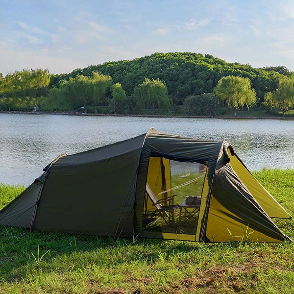 Portable Folding Thickened Family Outdoor Camping Tunnel Tent