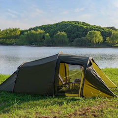 Portable Folding Thickened Family Outdoor Camping Tunnel Tent
