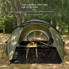Portable Folding Thickened Family Outdoor Camping Tunnel Tent