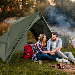 Foldable 2 Person Camping Cot Tent with Wheeled Bag