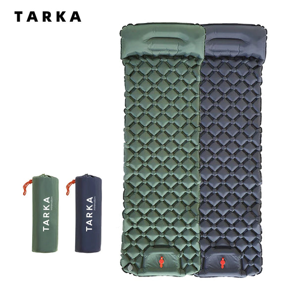 Inflatable Camping Sleeping Pad with Pillow for Hiking