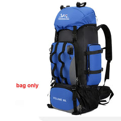 90L Waterproof Mountaineering Hiking Camping Travel Backpack Bag