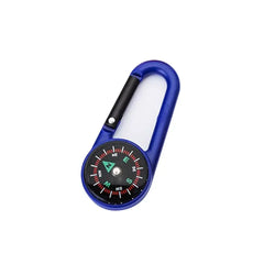 Mini Compass Carabiner Hiking Camping Survival Keychain Tool