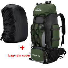90L Waterproof Mountaineering Hiking Camping Travel Backpack Bag