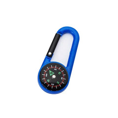 Mini Compass Carabiner Hiking Camping Survival Keychain Tool