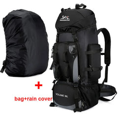 90L Waterproof Mountaineering Hiking Camping Travel Backpack Bag