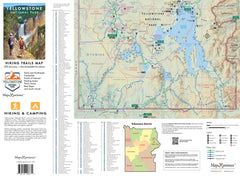 Yellowstone National Park Hiking Trails GPS Map | Paper & Mobile Adventure Guide