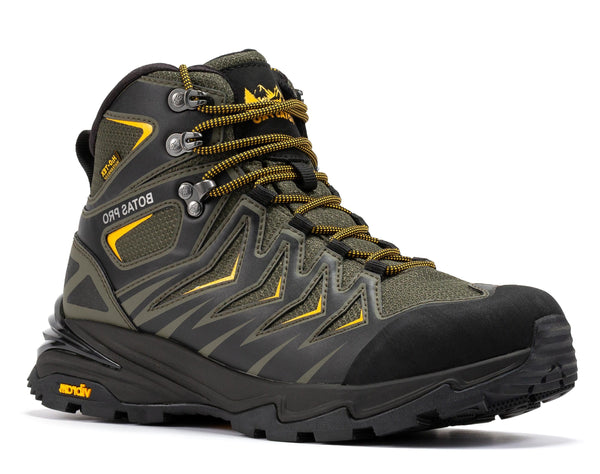 Metallic Green Waterproof Vibram Outdoor Hiking Boots