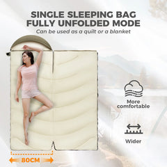 Cotton Envelope Outdoor Camping Backpacking Sleeping Bag Sack