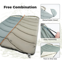 Cotton Envelope Outdoor Camping Backpacking Sleeping Bag Sack