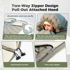 Cotton Envelope Outdoor Camping Backpacking Sleeping Bag Sack