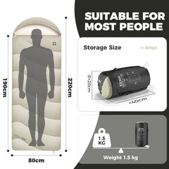Cotton Envelope Outdoor Camping Backpacking Sleeping Bag Sack
